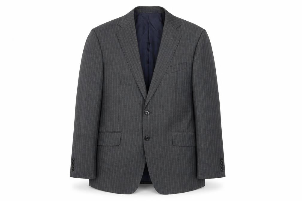 Marks and Spencer Men's Grey Pinstripe Blazer 40R