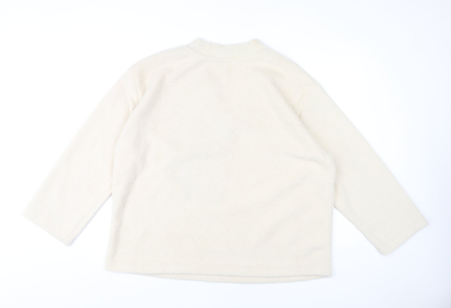 Marks and Spencer Women's Beige V-Neck Jumper L
