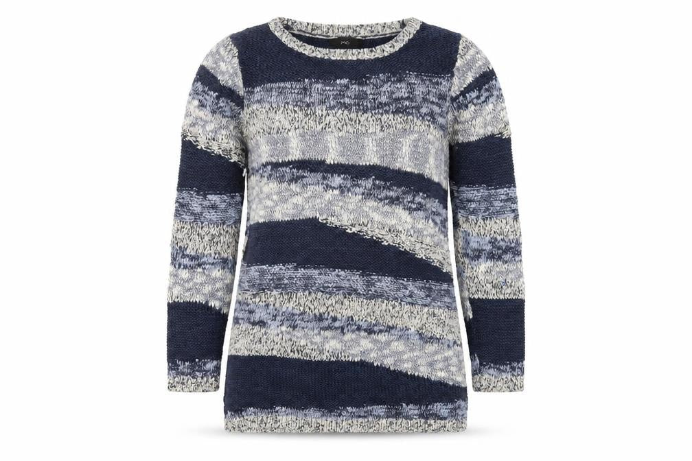 M&Co Women's Multicoloured Striped Knit Jumper 8
