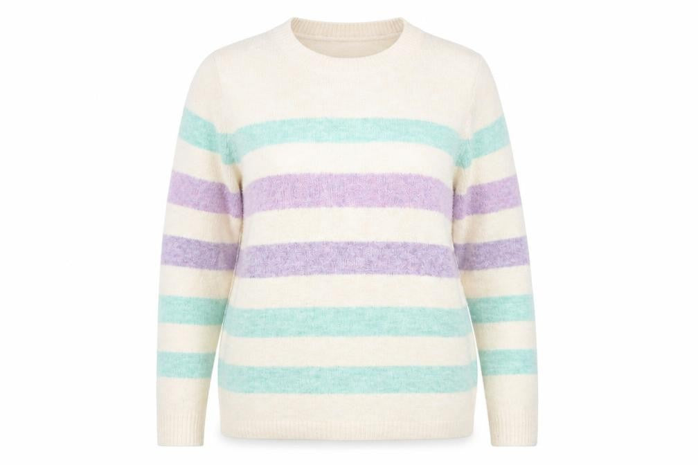 Bonmarché Women's Multicoloured Striped Jumper Size 12