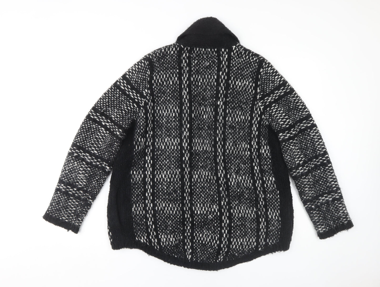 Marks and Spencer Women's Black Open Front Cardigan, Size 14