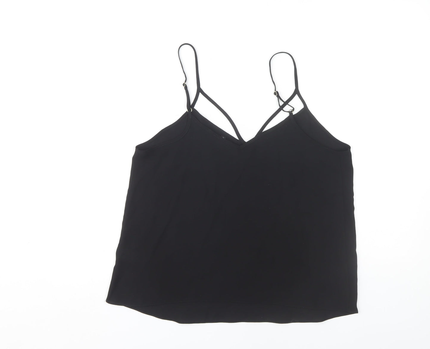 River Island Women's Black Camisole Tank Top Size 10