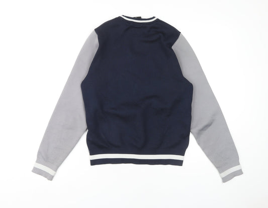 Breakout Men's Blue & Grey XS Pullover Jumper
