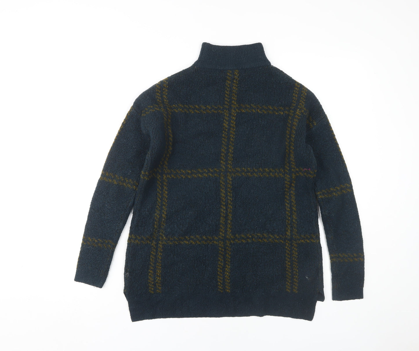 Next Women's Blue Check Pullover Jumper Size 8