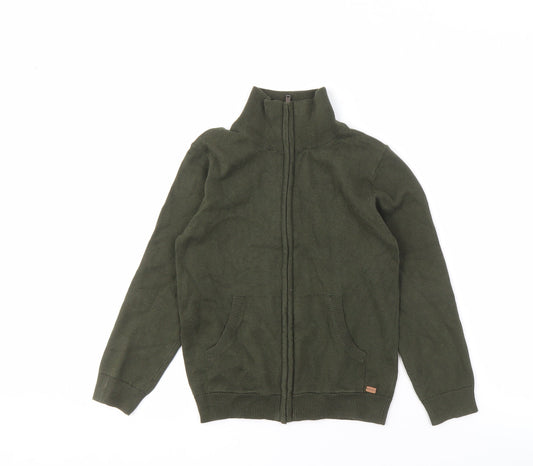 MNG Boys Green Zip Jacket 7-8 Years with Pockets