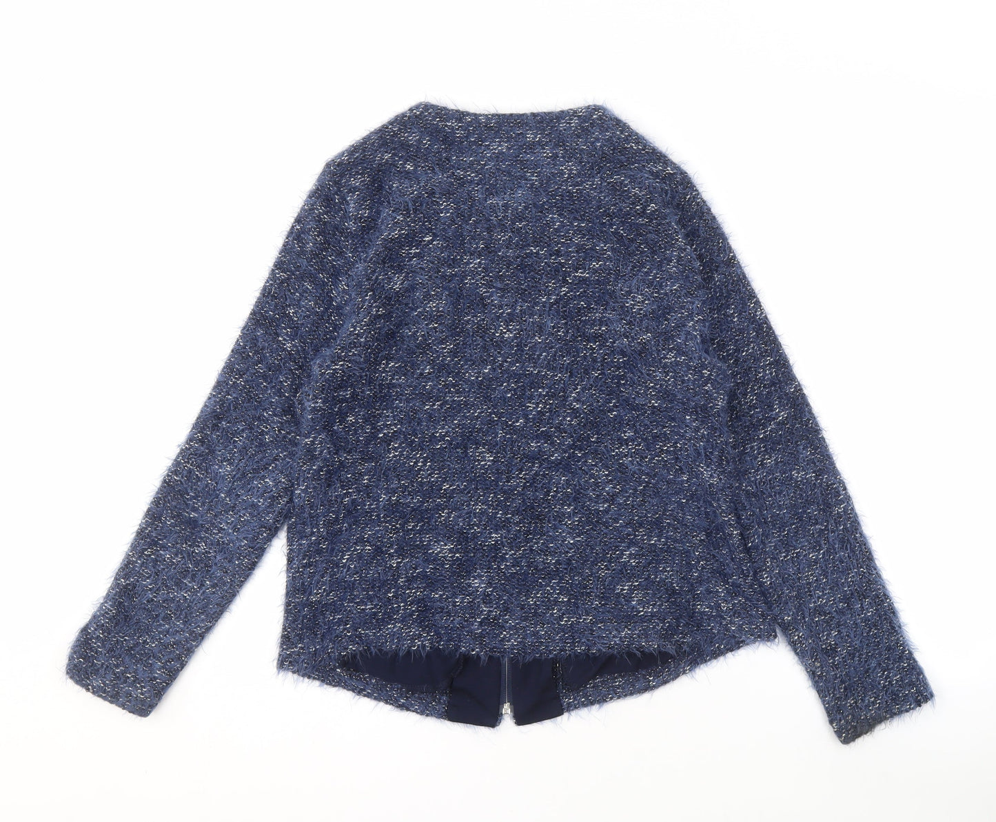 Rabe Women's Blue Cardigan, Size 10, Full Zip