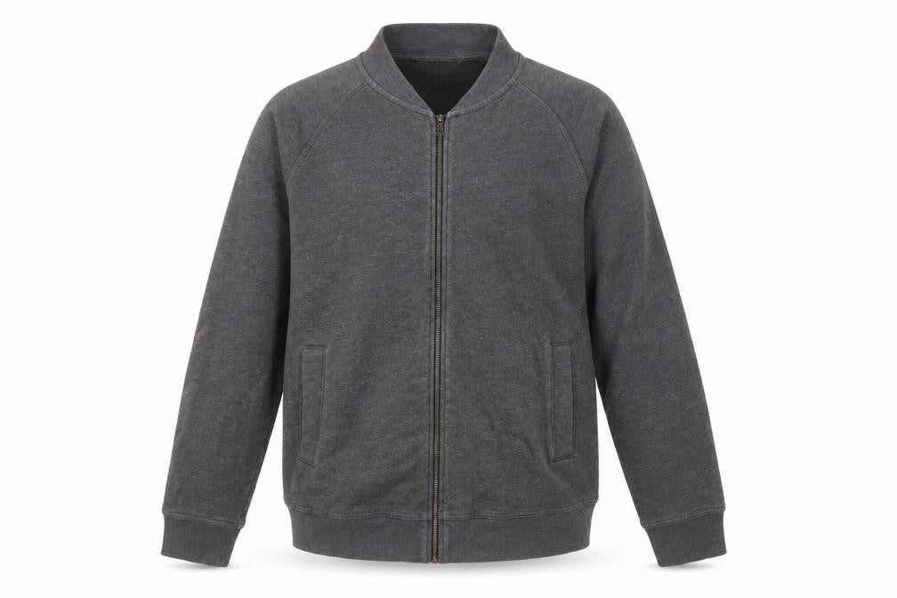 Front view of Marks & Spencer Men's Grey Jacket M - Casual Full Zip