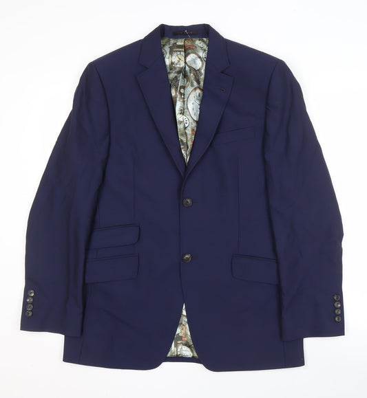 Ted Baker Men's Blue Blazer 38R Regular Fit Jacket