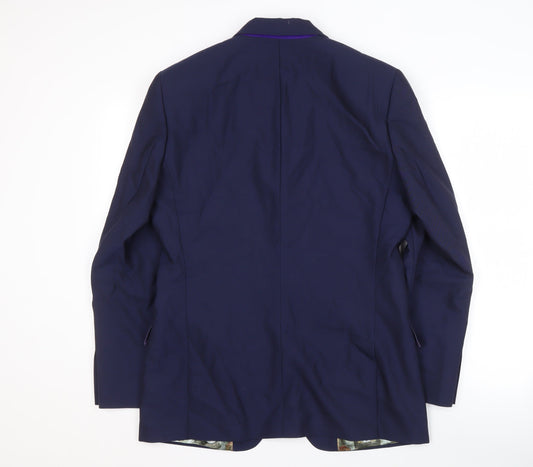 Ted Baker Men's Blue Blazer 38R Regular Fit Jacket