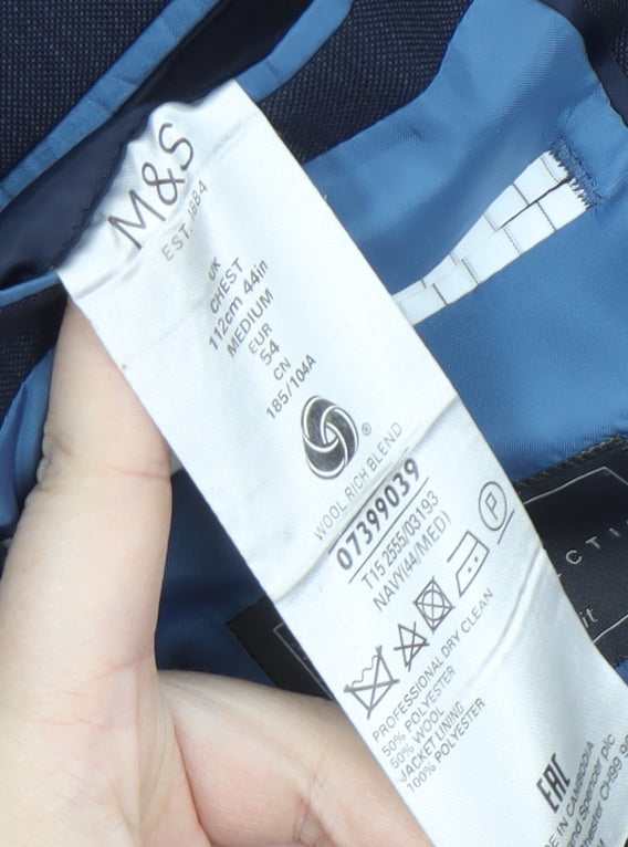 Marks and Spencer Men's Blue Blazer 44R