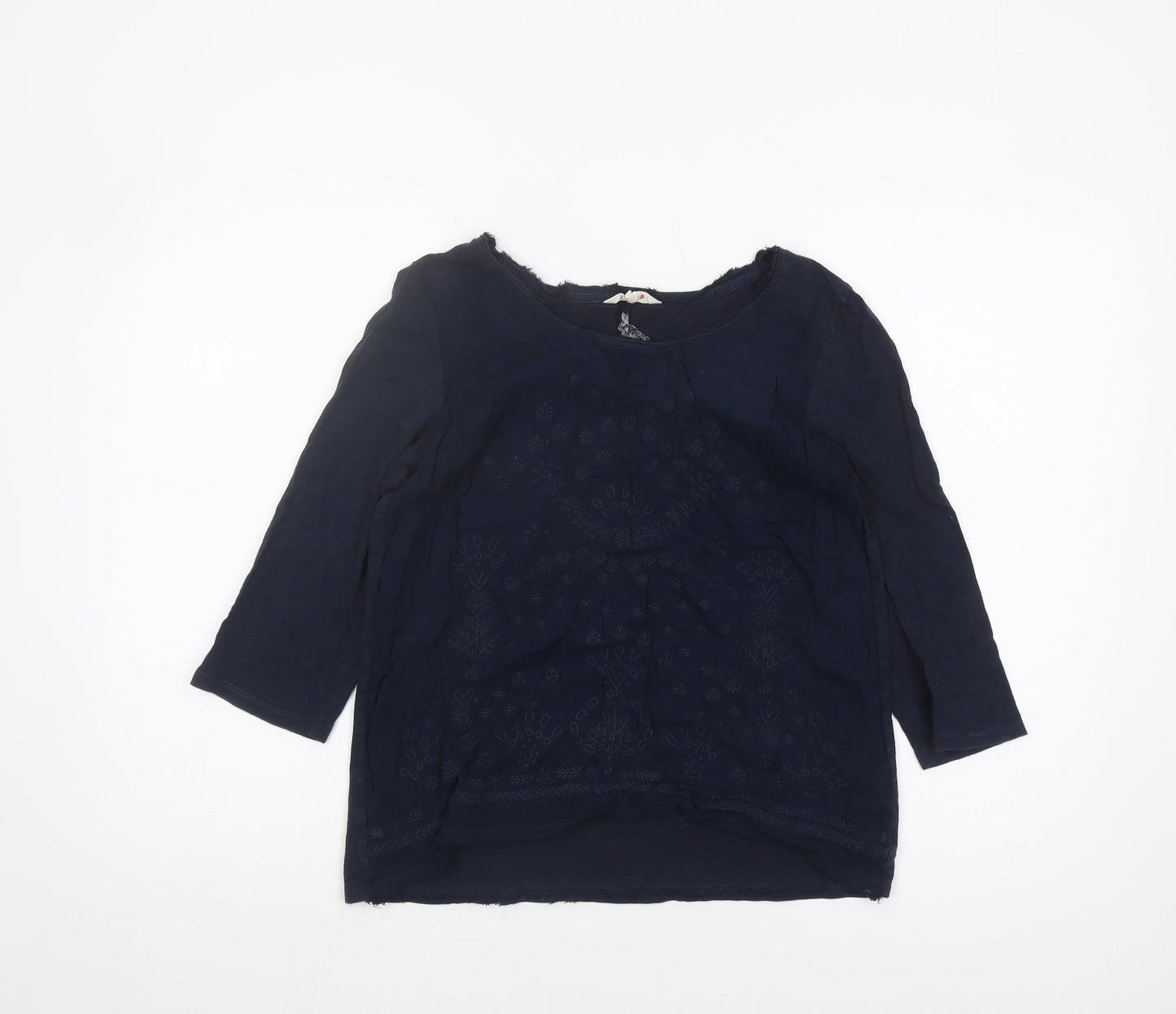 Womens UK Size 12 White Stuff Navy Viscose Blend Blouse