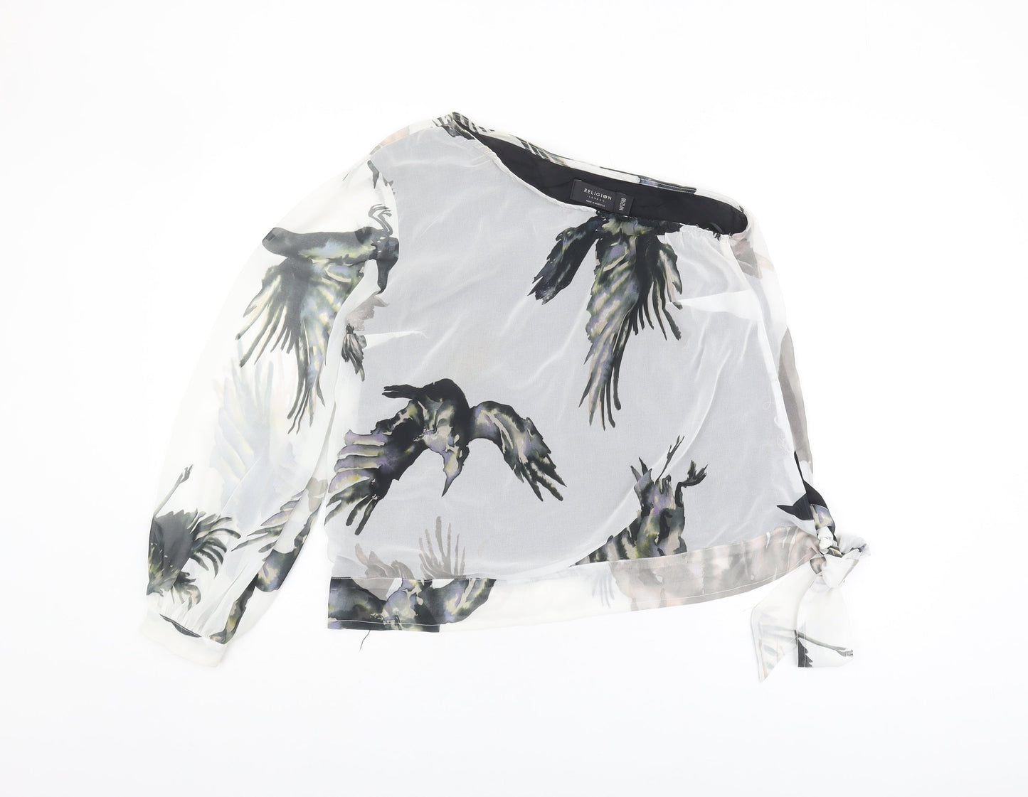 Religion Women's Multicoloured Cropped Blouse - Size 12