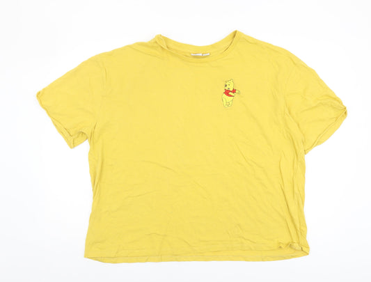 Disney Women's Yellow XL Winnie the Pooh T-Shirt