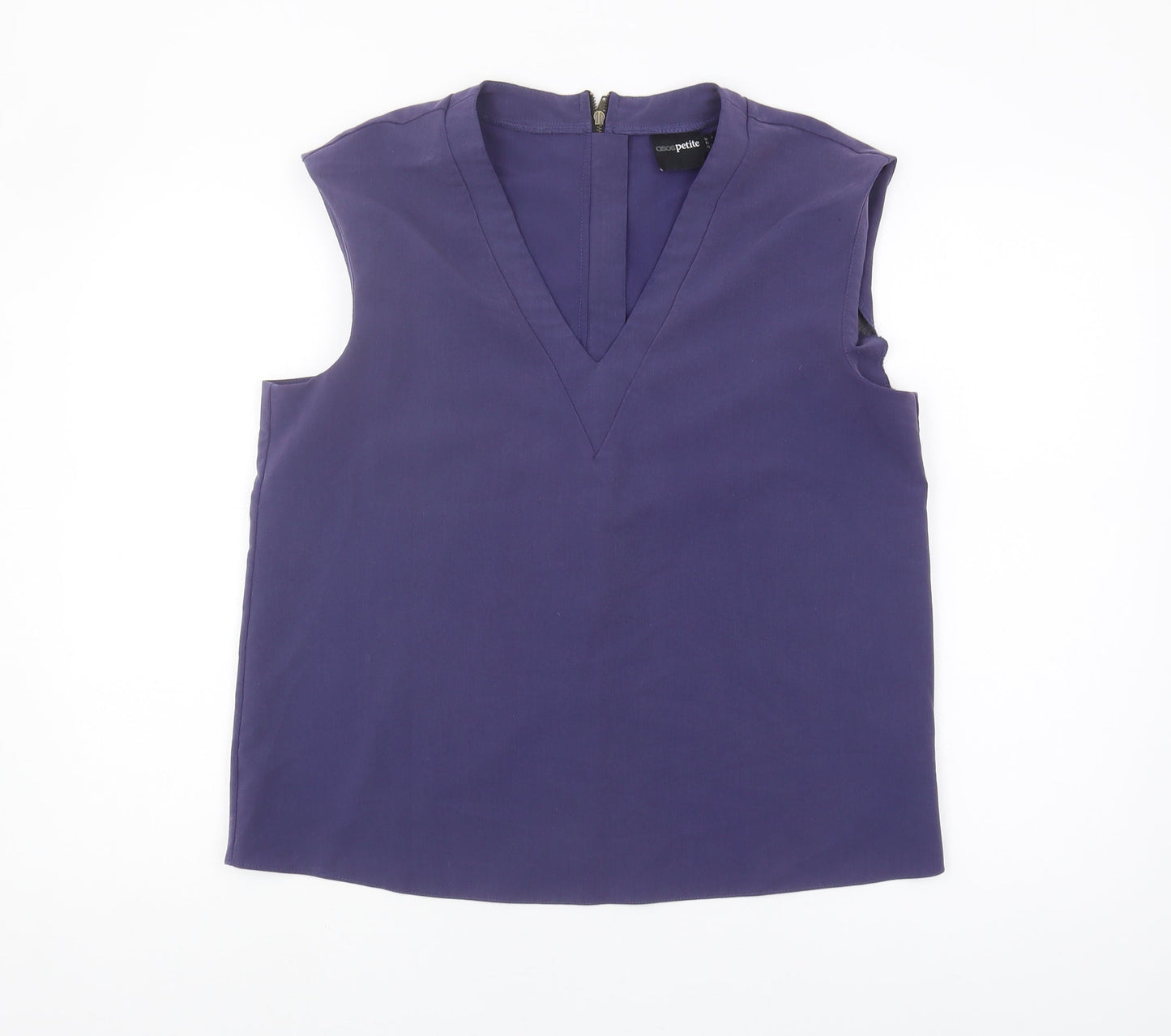 ASOS Petite Women's Purple V-Neck Blouse Size 14