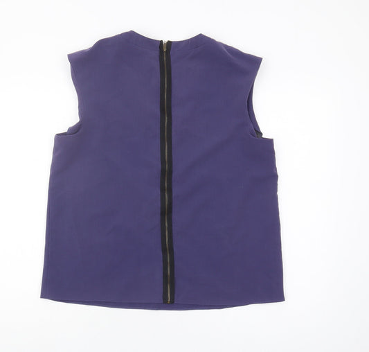 ASOS Petite Women's Purple V-Neck Blouse Size 14