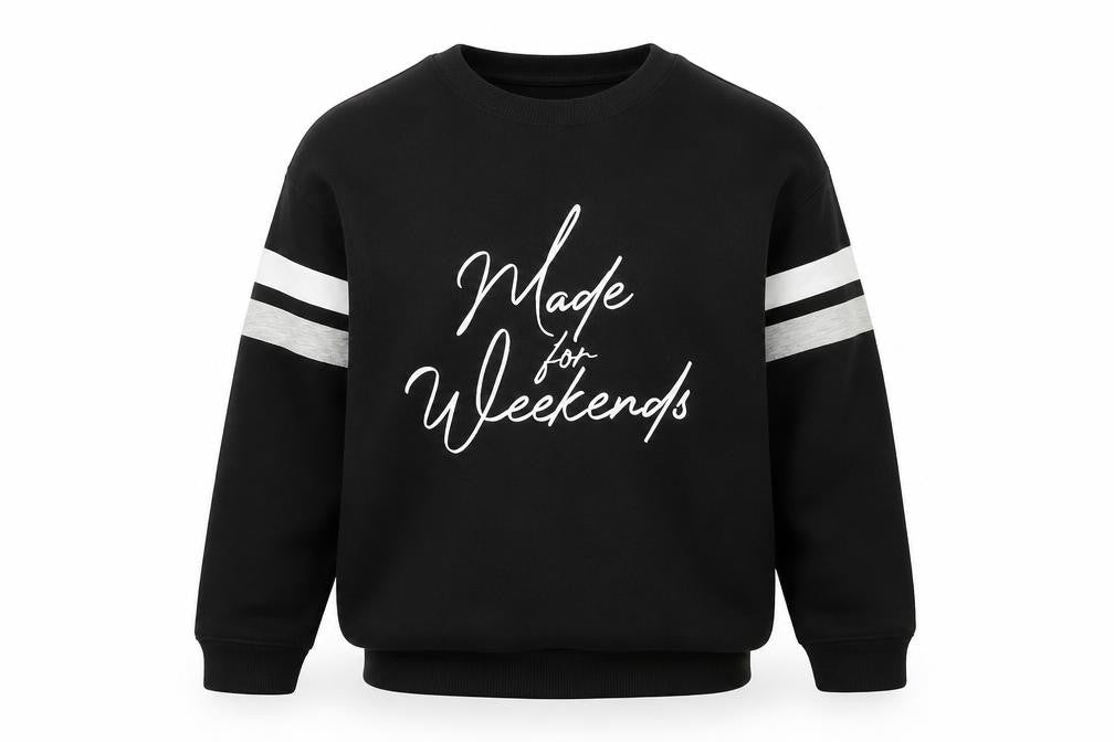 Marks and Spencer Boys Black Graphic Sweatshirt 12-13 Years