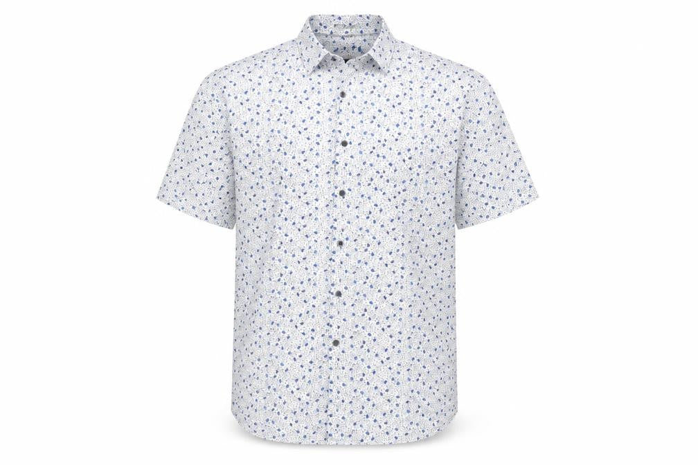 Jeff Banks Men's Multicoloured Floral Button-Up Shirt XL