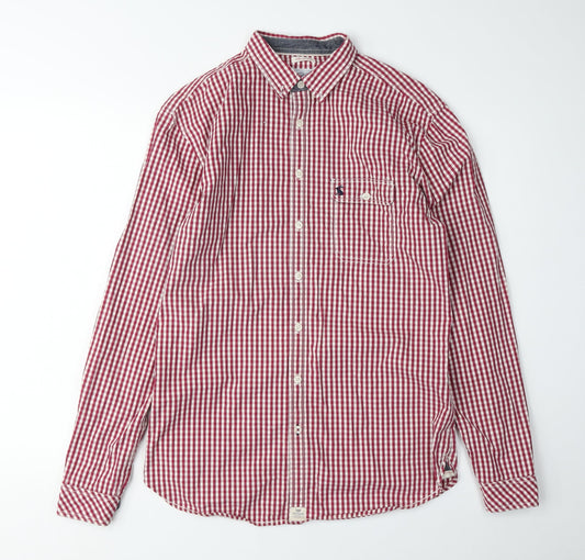 Superdry Men's Red Check Cotton Shirt - Size S