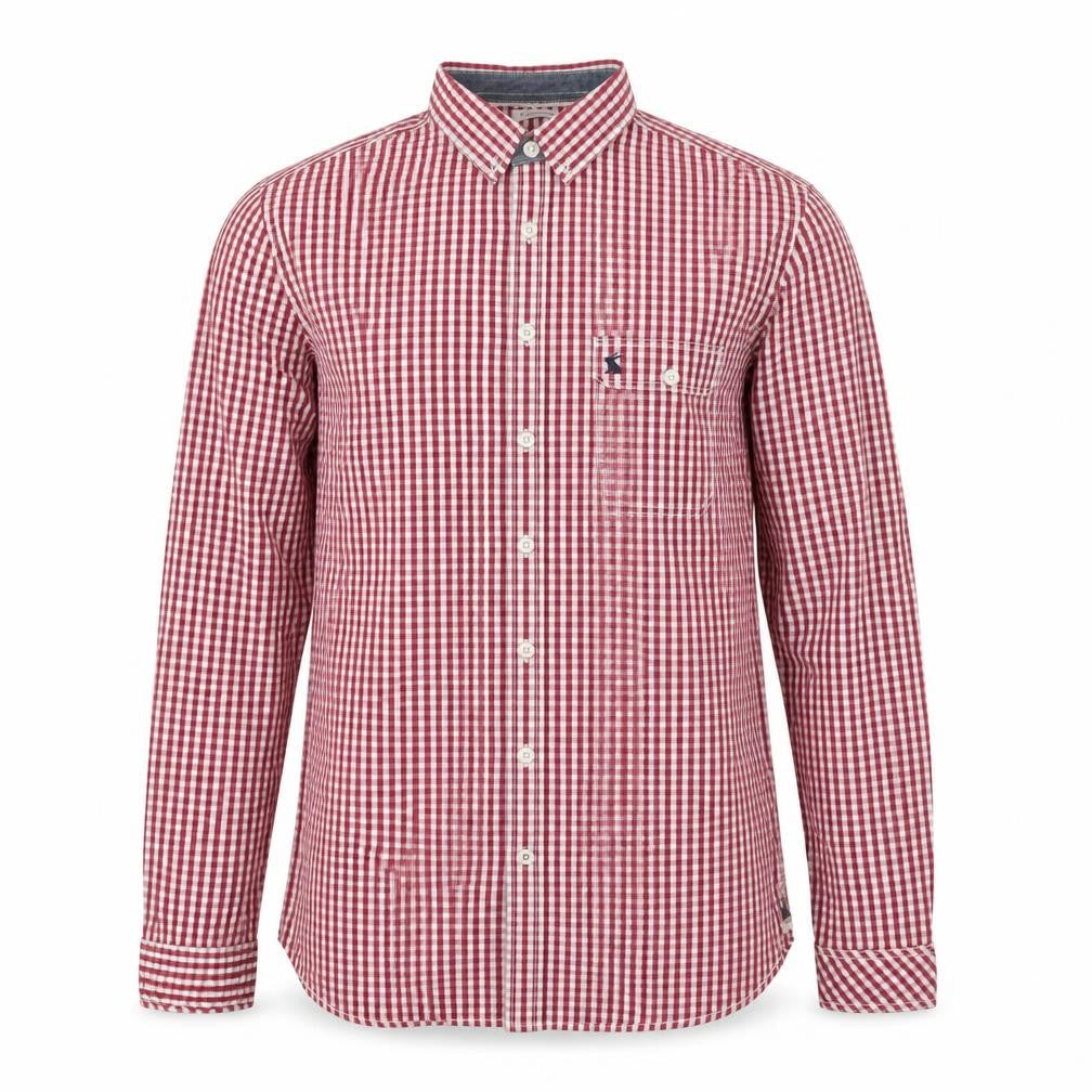 Superdry Men's Red Check Cotton Shirt - Size S