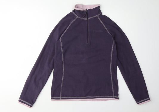 Mountain Warehouse Women's Purple Fleece Zip Sweatshirt