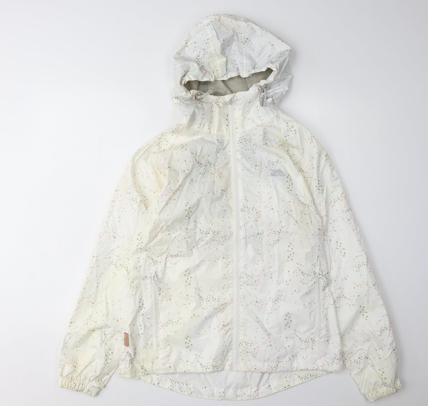 Trespass Women's White Rain Coat S Waterproof