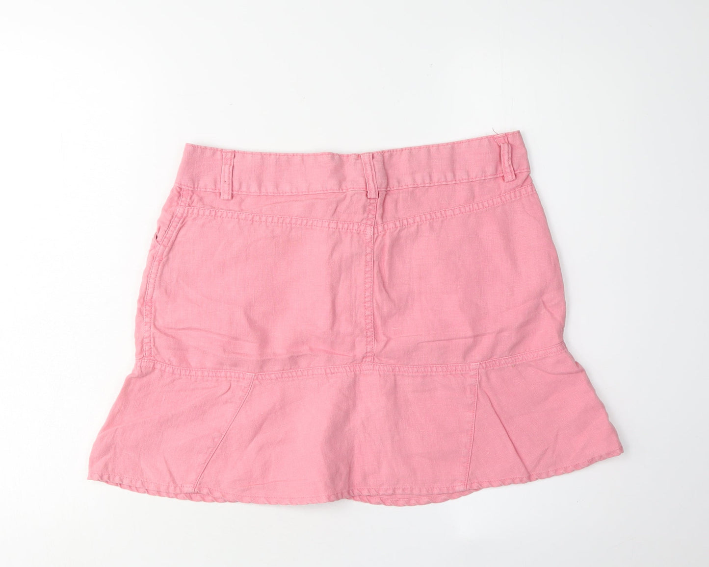 Ted Baker Women's Pink Linen Skirt