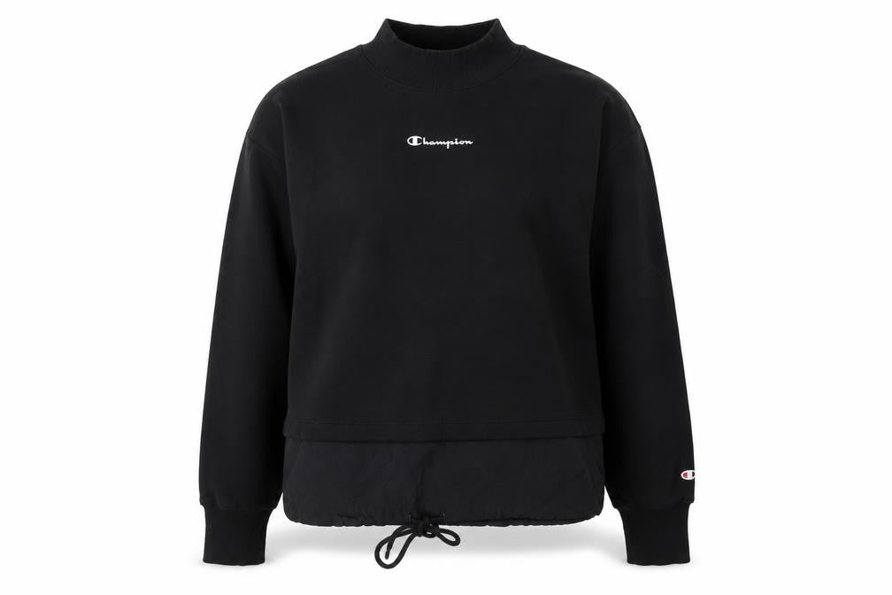 Unisex Adults UK M Regular Champion Black 1/4 Zip Sweatshirt