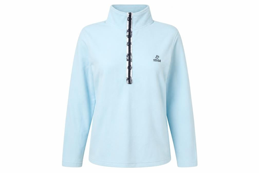 Womens UK 12 Regular Craghoppers Blue Full Zip Sweatshirt