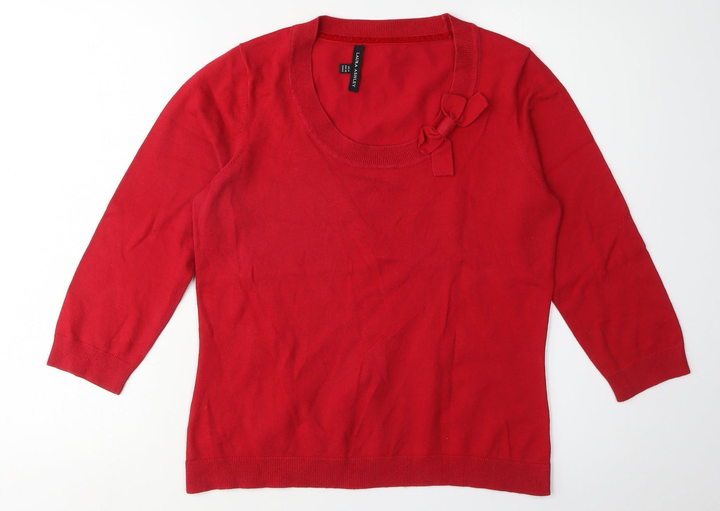 Laura Ashley Women's Red Pullover Jumper UK 14