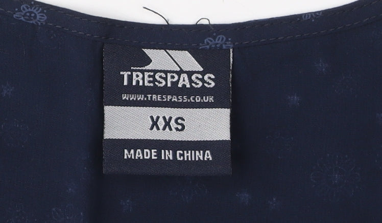Trespass Women's Blue XS Short Casual Dress