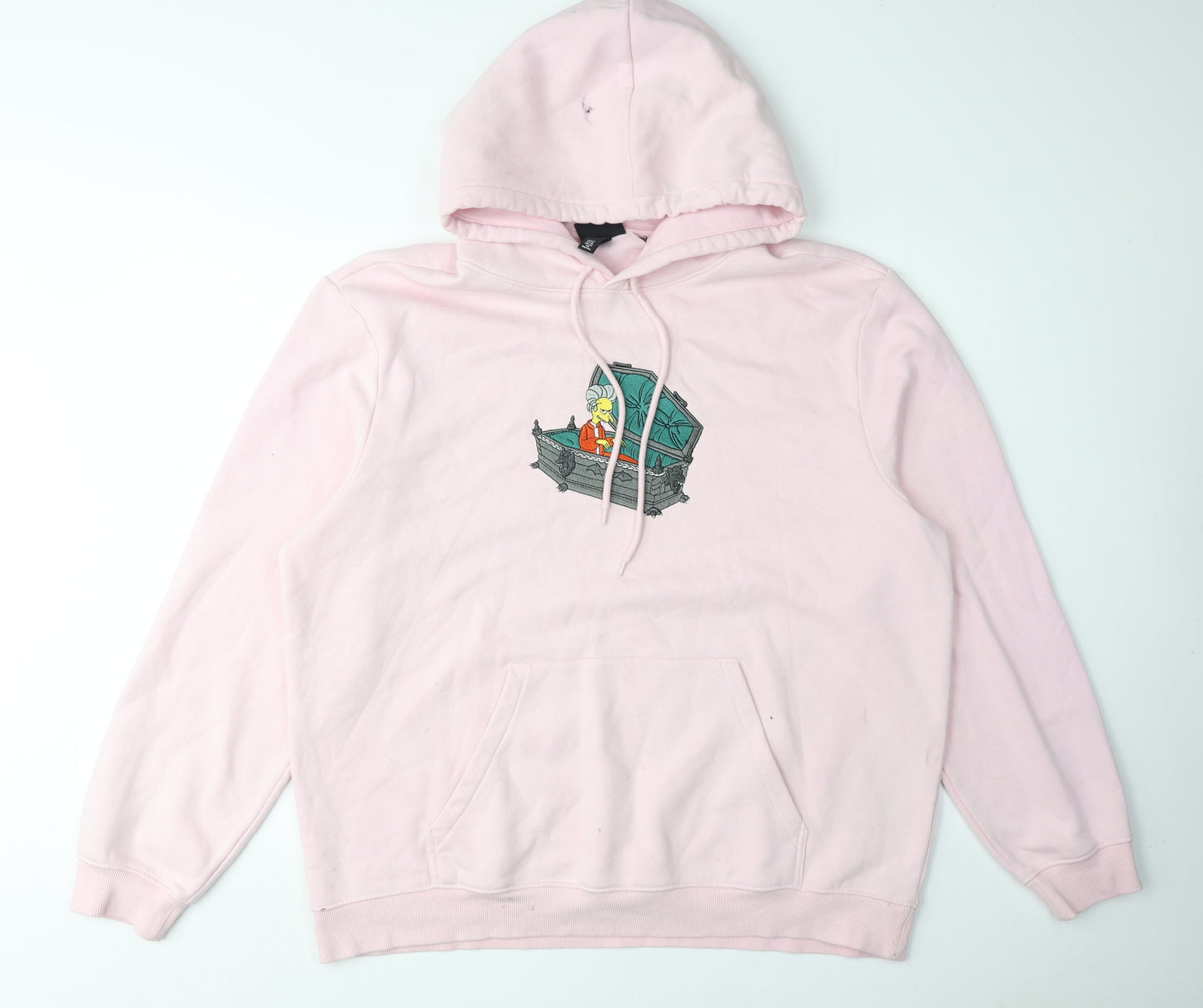 The Simpsons Unisex Pink XL Hoodie with Logo