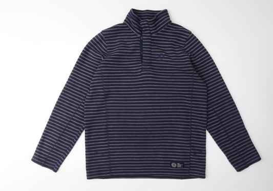TOG TWENTY FOUR Men's Blue Striped Pullover Sweatshirt M