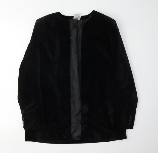 Alexon Women's Black Velvet Suit Jacket Size 12