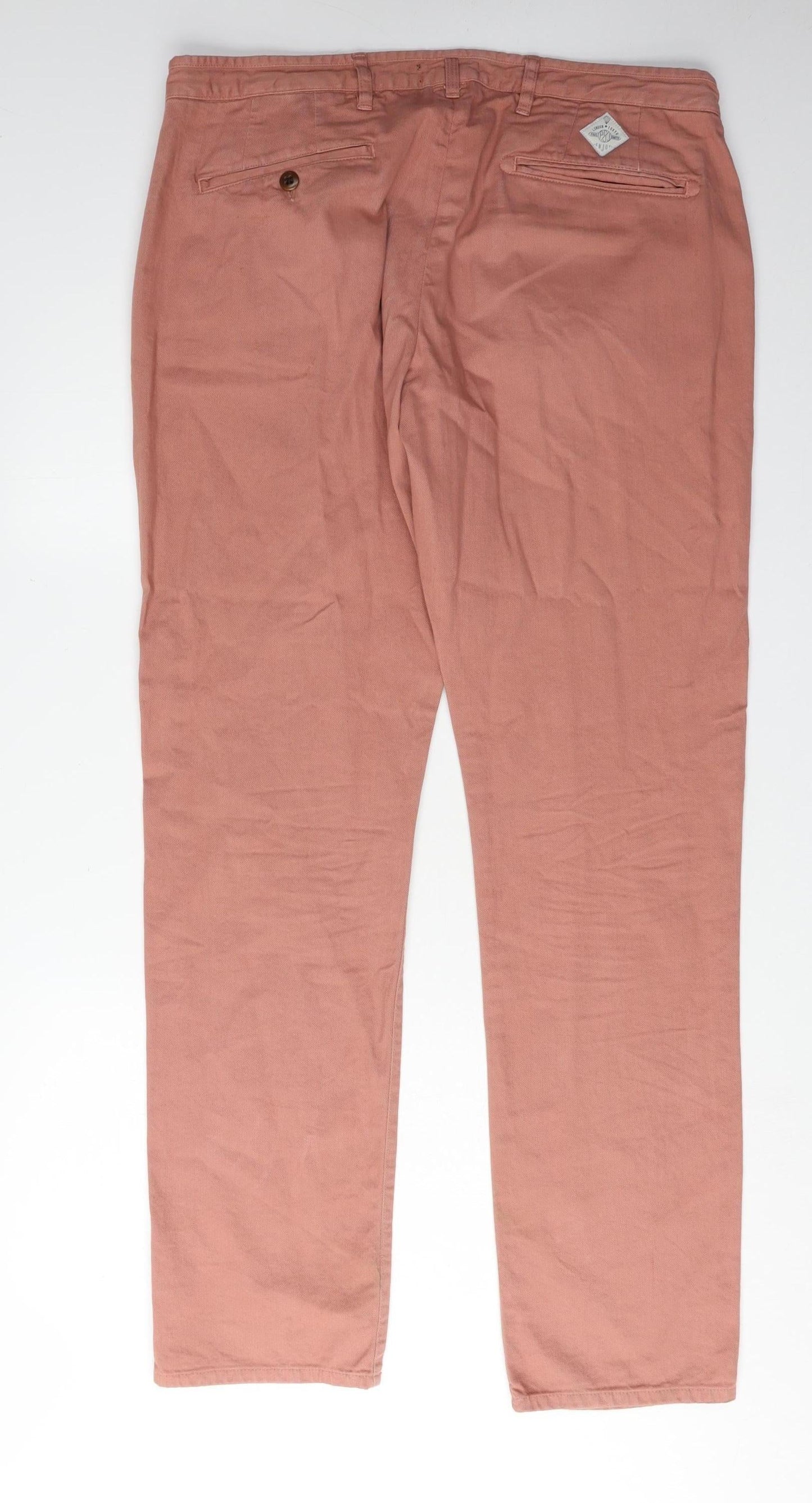 Paul Smith Men's Pink Jeans Size 36 Button Closure