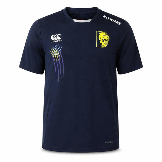 Canterbury Men's Blue Rugby T-Shirt, M, Athletic Fit
