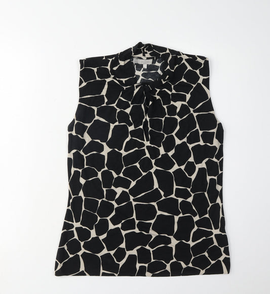 Hobbs Women's Sleeveless Animal Print Top, M