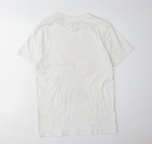 Nintendo Super Mario Men's White Graphic T-Shirt Size S