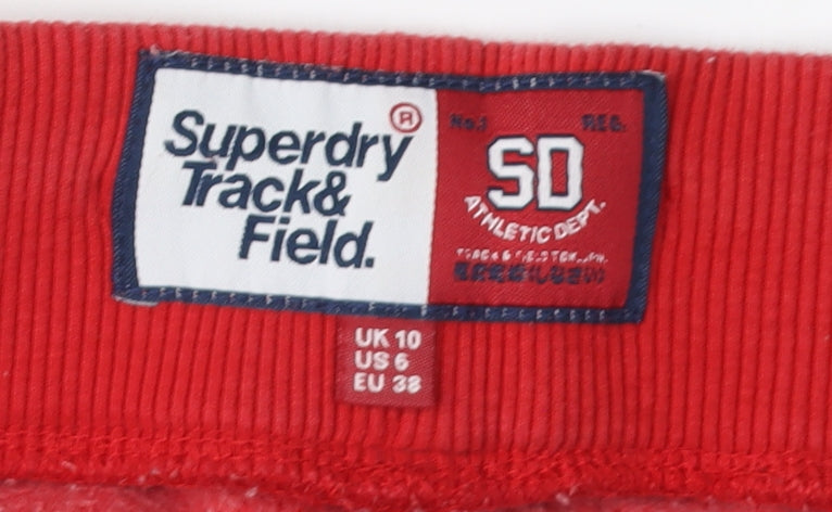 Superdry Women's Red Jogger Trousers Size 10