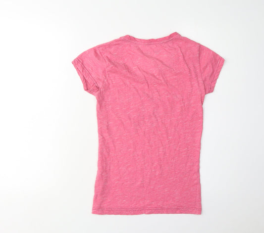 Hard Rock Cafe Women's Pink T-Shirt Size S