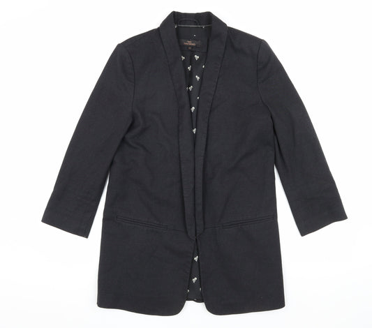 Next Women's Black Long Suit Jacket, Size 10 Tall