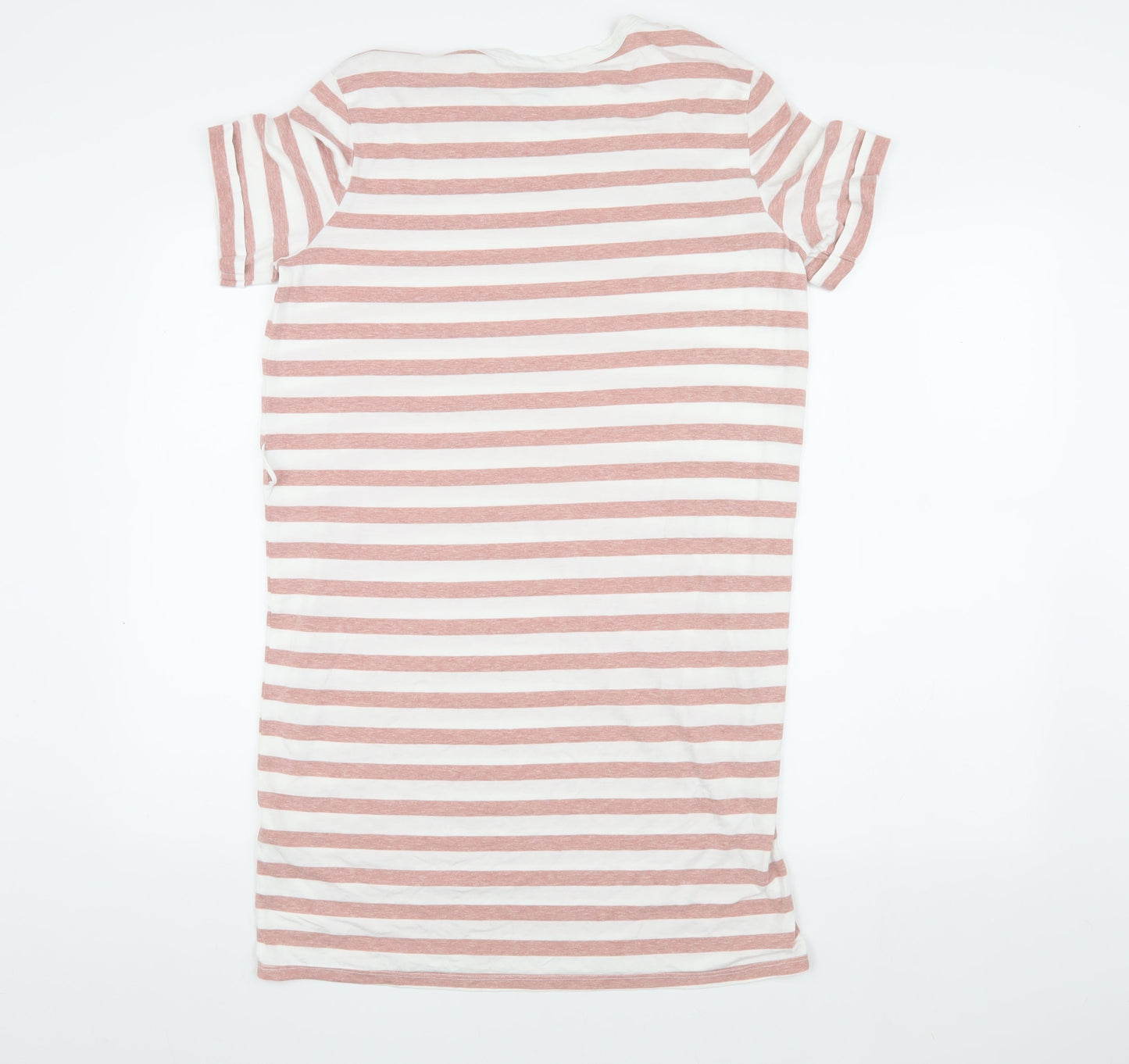 ASOS Women's Pink Striped T-Shirt Dress, Size 10