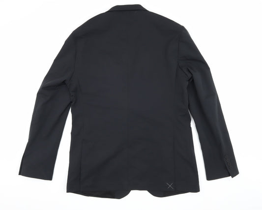 Marks and Spencer Men's Black Blazer, 40 Long, Formal