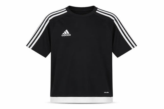 Adidas Boys Black Jersey T-Shirt 13-14Y Sports Activewear
