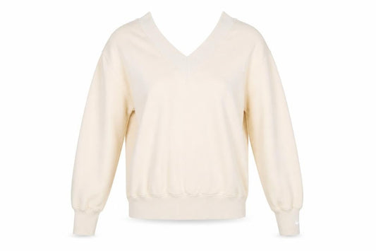 Womens UK XS  Nike Beige Pullover Sweatshirt