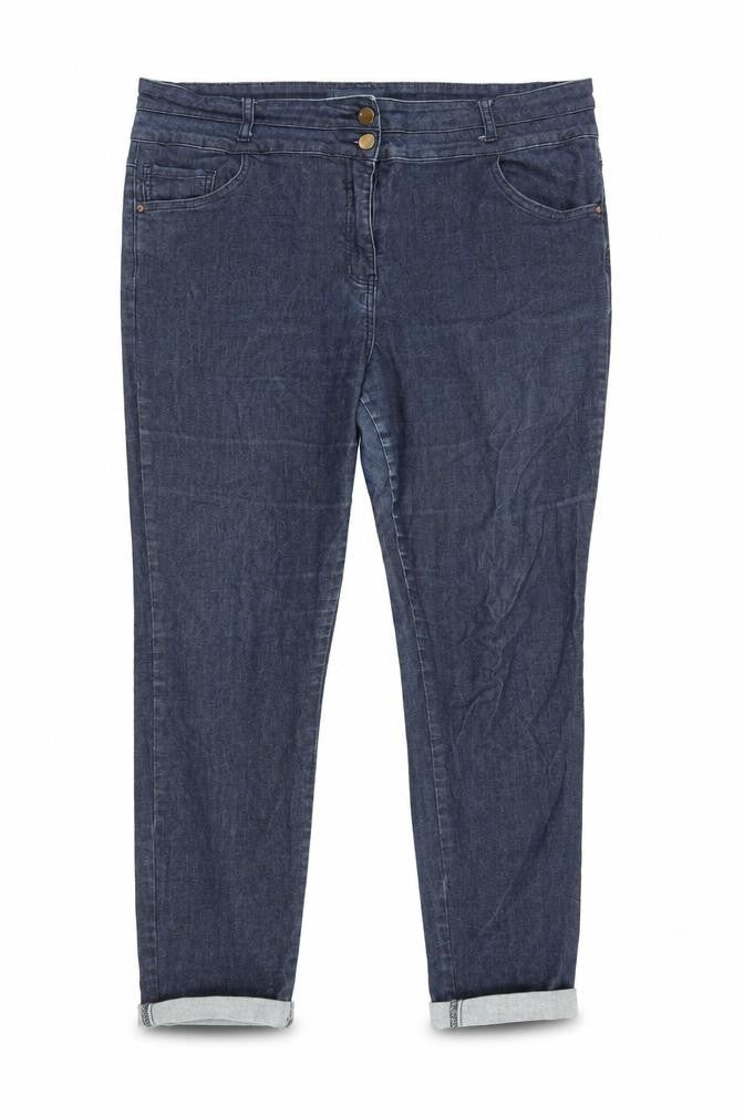 Front view of Red Herring Women's Blue High Rise Skinny Jeans, size 18