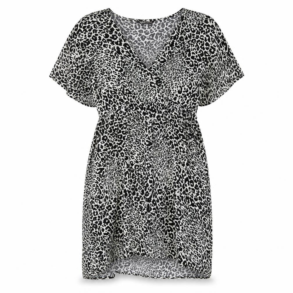 Marks and Spencer Women's Black Animal Print Dress Size 14
