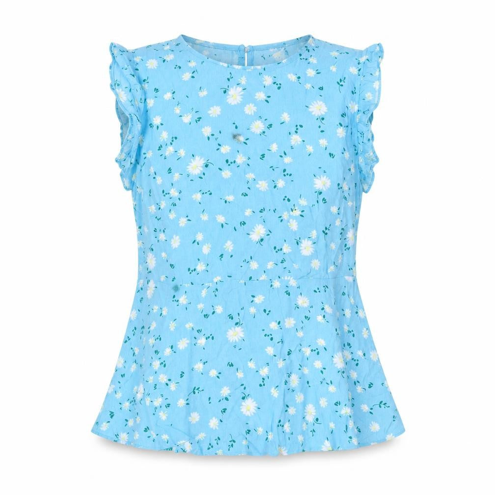Marks and Spencer Blue Floral Blouse, Women's Size 14