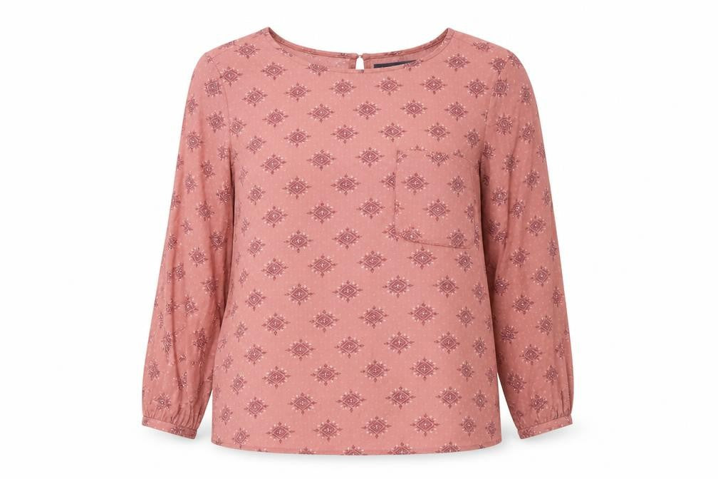 Marks and Spencer Pink Geometric Women's Blouse Size 10
