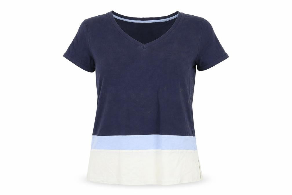 Next Women's Multicoloured T-Shirt, Size 12, V-Neck Casual