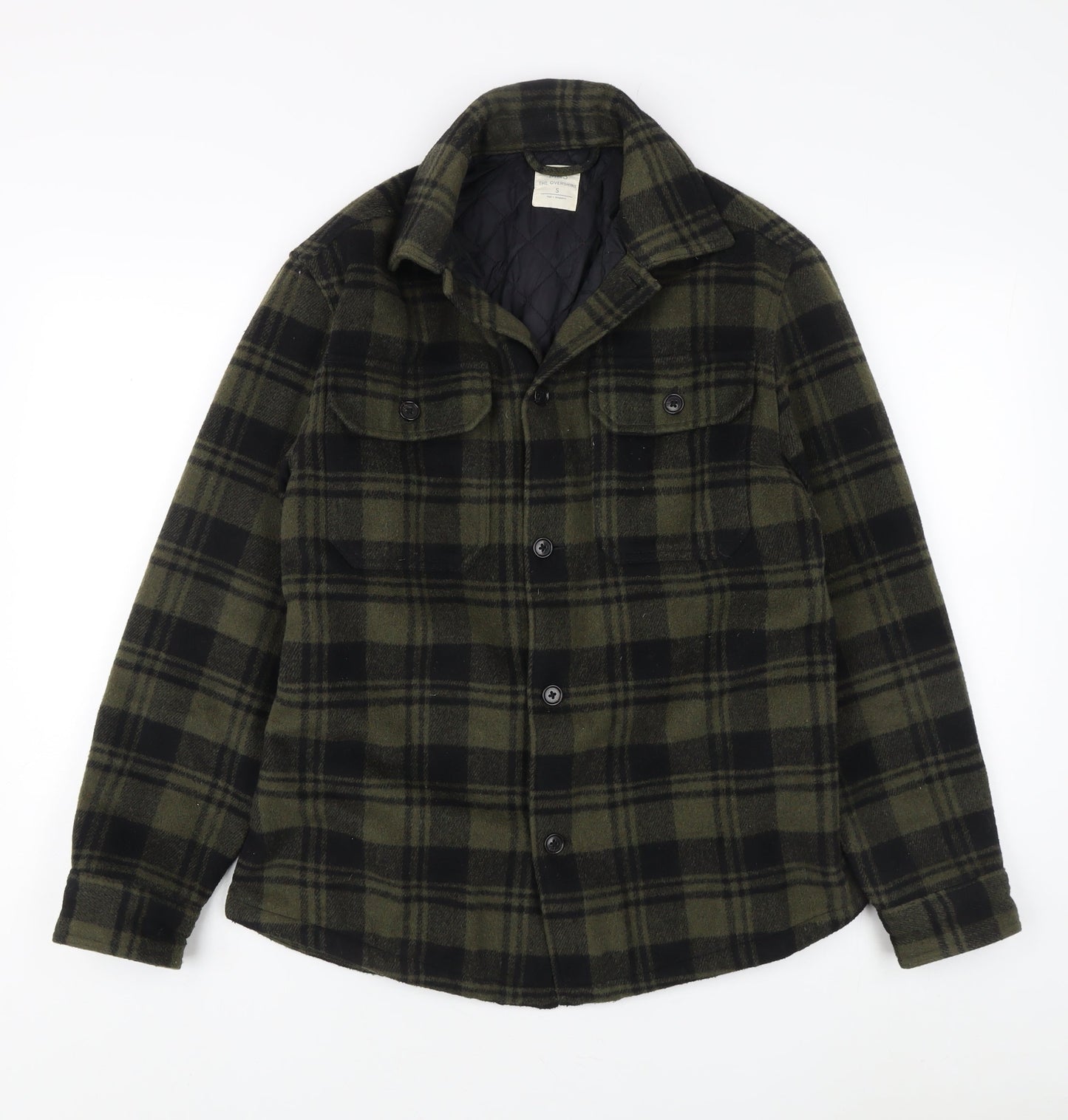 Marks and Spencer Men's Green Plaid Jacket S